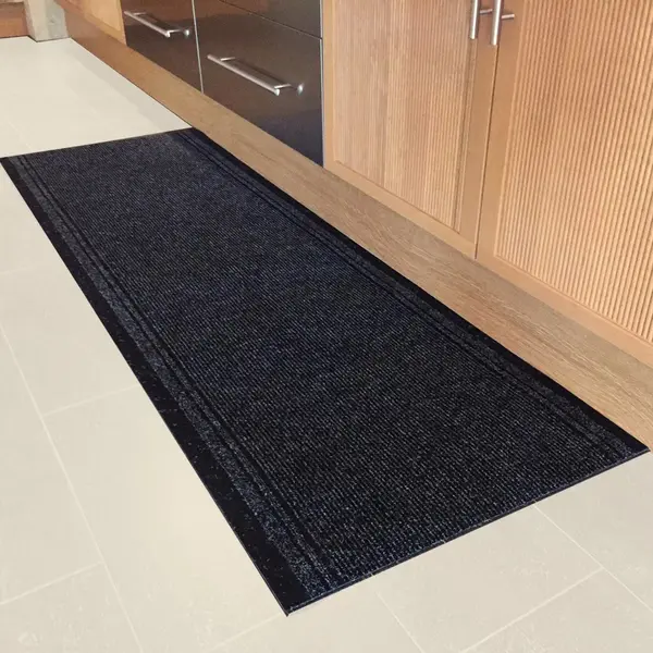 Jyg Tapijtloper Club Antraciet 66 X 450 Cm - Keukenloper - Anti Slip - Snijdbaar thumbnail