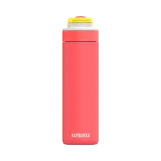 Kambukka Lagoon 600ml / 20oz Insulated Water Bottle With Straw - Leak-Proof, Keeps Cool For 22 Hours, Soft Silicon Spout, Dishwasher Safe Lid,