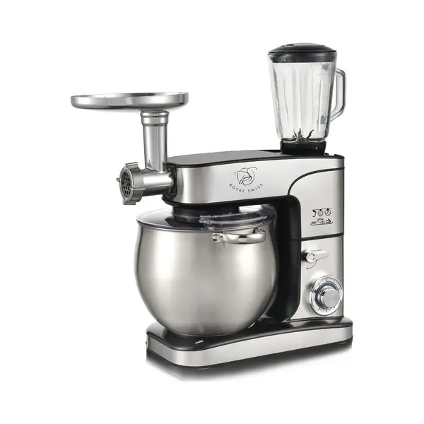 Royal Swiss Keukenmachine, 2000 W, L12 Liter Met Led-touchscreen, Roestvrij Staal (zilver, 3-1) thumbnail