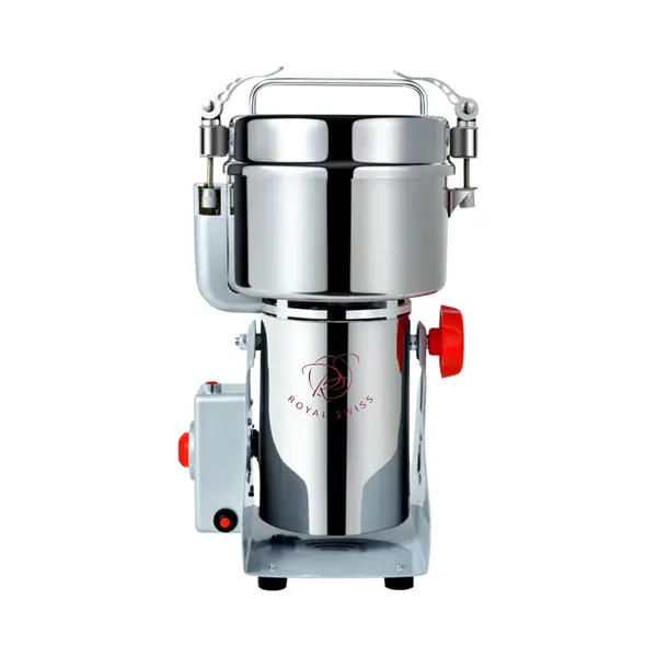 Royal Swiss® – Elektrische Kruidenmolen 1800W – 350 G Rvs Graanmolen & Grinder – Professionele Elektrische Specerijenmolen Voor Kruiden, Granen thumbnail
