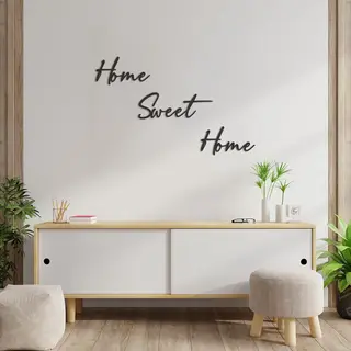 Raw-Wood® Muurtekst Home Sweet Home - Wanddecoratie Home Sweet Home - Muurdecoratie Hout - Wanddecoratie Hout - Muurdecoratie Woonkamer - Wanddecoratie