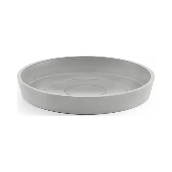 Ecopots Untersetzer Für Blumentopf Amsterdam Weiß Grau - Durchmesser Ø Außen 15 Cm/Innen 12 Cm Rund Klein - Unterteller Für Pflanzentopf thumbnail