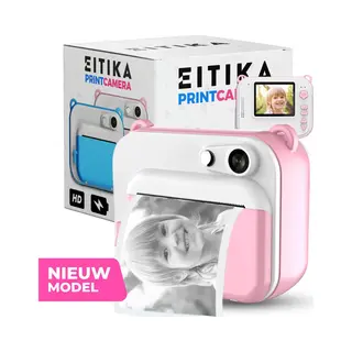 Eitika Camera - Printer - Digitale Foto Camera - Camera Met Printer - Nederlandse Handleiding & Ebook - Oplaadbaar