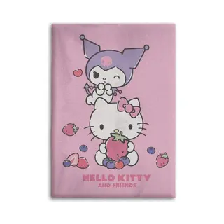 Hello Kitty Fleece Plaid 100 X 140 Cm - Polyester