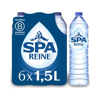 Spa Reine Blauw - Mineraalarm Water In Petfles - 6 X 1.5 Liter