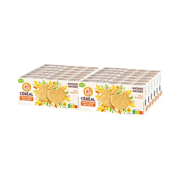 Cereal Céréal Zandkoekjes Natuur Suikervrij - 12 X 132 Gr - Voordeelverpakking thumbnail