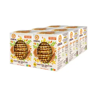 Cereal Céréal Galetten Fijn Suikervrij - 6 X 150 Gr - Voordeelverpakking