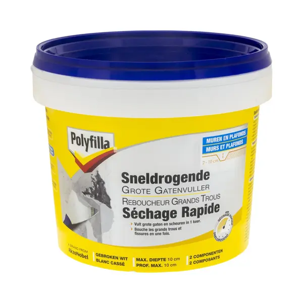 Polyfilla - Sneldrogende Grote Gatenvuller - Wit - 1 Kg thumbnail