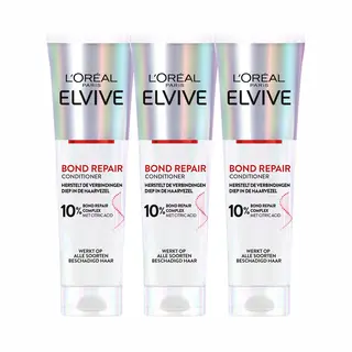 L'Oréal Paris Elvive Bond Repair Conditioner - Beschadigd Haar - 3x 150ml