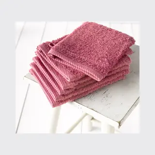 De Witte Lietaer Washandjes Helene Carmine 15 X 21 Cm - 6 Stuks - Katoen