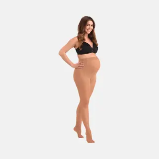 Mamsy - Comfortabele Sheer Zwangerschapspanty 20den - Naturel - Xl