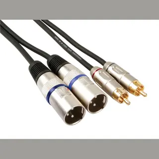 Hq Power PAC150 Audiokabel 1 m Xlr (3-Pin) 2 x Rca Schwarz