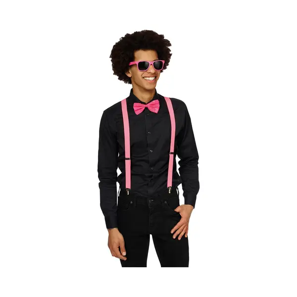 Partyline Fluo Neon Fuchsia Roze Accessoire Set thumbnail