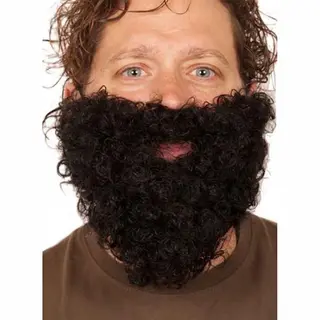 Faram Party Verkleed Baard - Zwart - Kabouter - Dwerg - Opa - Verkleedkleding Accessoires