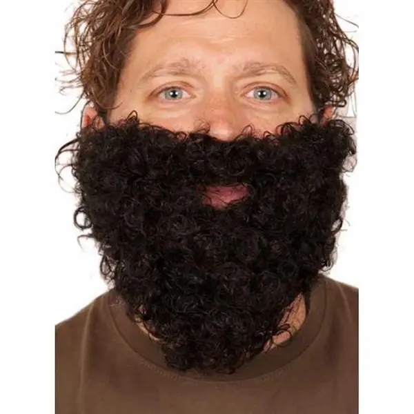 Faram Party Verkleed Baard - Zwart - Kabouter - Dwerg - Opa - Verkleedkleding Accessoires thumbnail