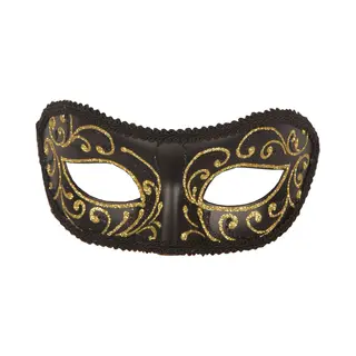 Venetiaans Oogmasker - Zwart Met Goud - Voor Dames En Heren - Masker