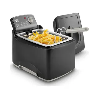 Fritel Turbo Sf 4176 Enkel 3 l Vrijstaand 2300 W Frituurpan Antraciet, Zwart