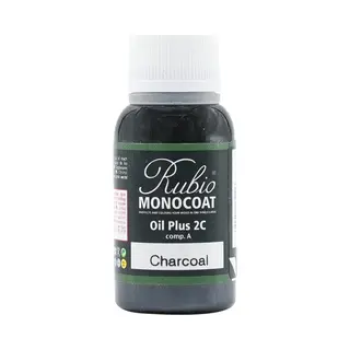 Rubio Monocoat Oil Plus 2C - Ecologische Houtolie In 1 Laag Voor Binnenshuis - Charcoal, Sample 20 Ml (0.8 M²)