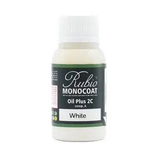 Rubio Monocoat Oil Plus 2C - Ecologische Houtolie In 1 Laag Voor Binnenshuis - White, 20 Ml