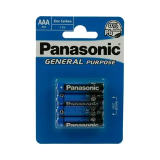 Panasonic R03 4xAAA Batterijen