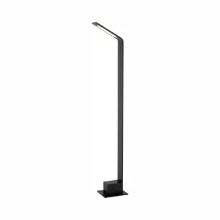 Lucide Lawford - Sokkellamp - Led - 1x6W 3000K - IP54 - Zwart