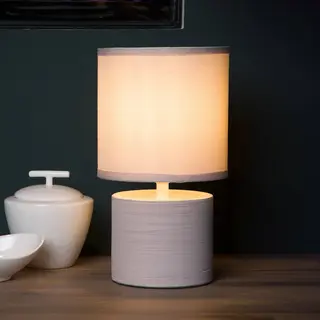 Lucide Greasby - Lampe De Table - Ø 14 cm - Créme
