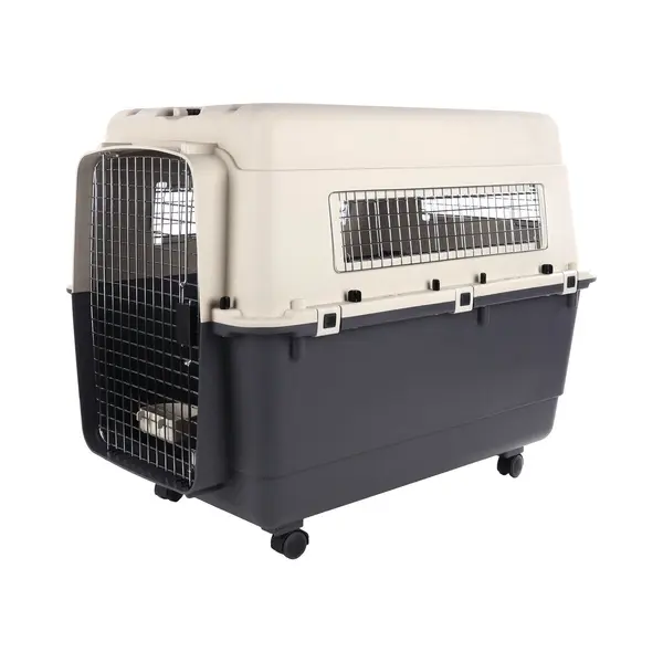 Flamingo Nomad - Reisbench Hond Xxl - Transportbox 100×70×75 Cm - Donkergrijs thumbnail