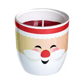Spaas Kaars Gesleeved Glas Santa