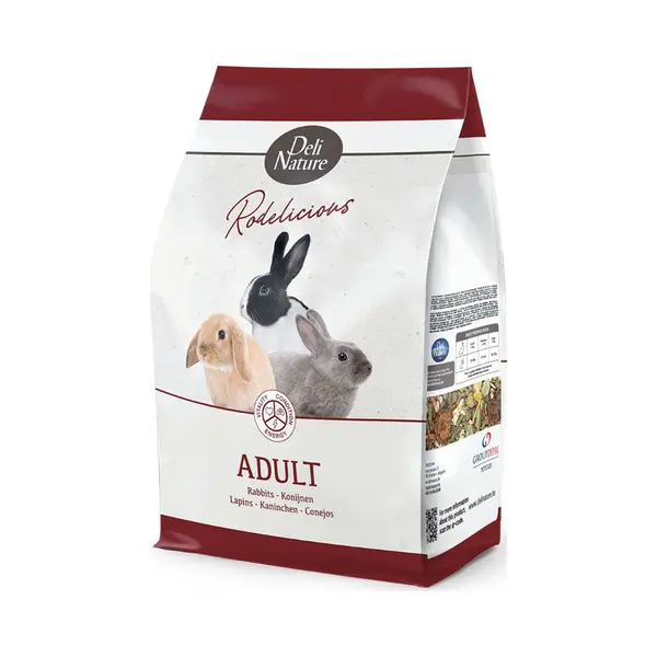 4x Deli Nature Rodelicious Adult Konijnenvoer 2, 5 Kg thumbnail