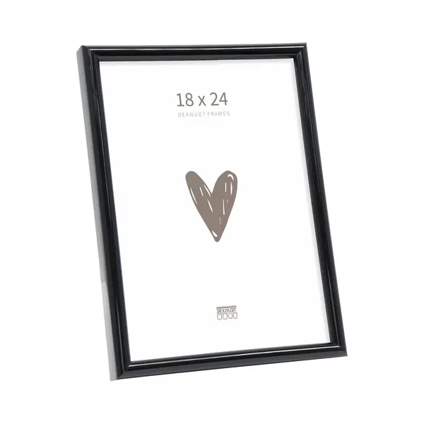 Deknudt Frames Fotolijst S011S2 - Smal Zwart In Kunststof - 18x24 Cm thumbnail