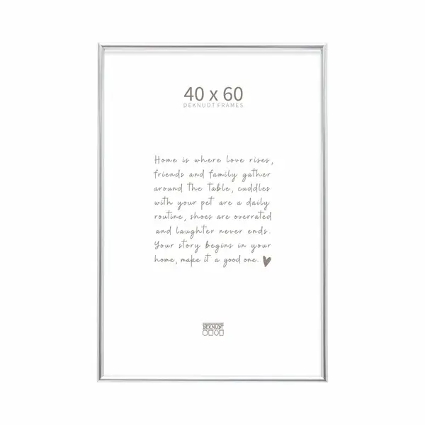 Deknudt Frames Fotolijst S011D1 - Smal Zilver In Kunststof - 40x60 Cm thumbnail