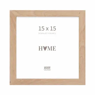 Deknudt Frames Fotolijst - S45SH1 - Naturel Hout - Fotomaat, 15x15 Cm