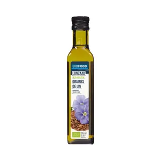 Damhert Biofood Lijnzaadolie Koudgeperst Biologisch 250 Ml