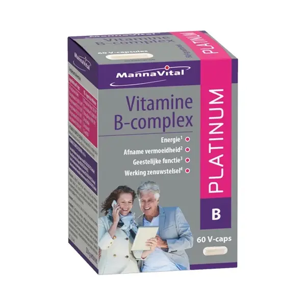 MannaVital Vitamine B-Complex Platinum - 60 V-Capsules thumbnail
