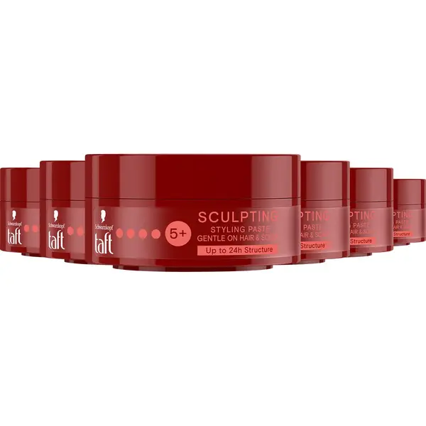 Taft - Sculpting Styling Paste - Haarstyling - Haarwax - Sterke Fixatie - Korte Tot Halflange Haartypes - Voordeelverpakking - 6 X 75 Ml thumbnail