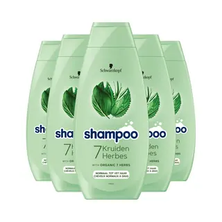 5x Schwarzkopf 7 Kruiden Shampoo 400 Ml