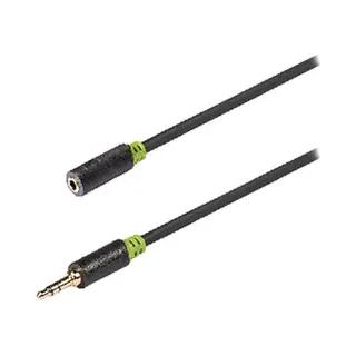 König 3.5 mm, male/female, 1 m audio cable 3.5mm Anthracite