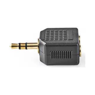 Nedis CABW22945AT cable gender changer 3.5 mm 2x 3.5 mm Female Anthracite