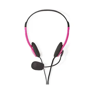 Nedis CHST100PK Kopfhörer & Headset Kabelgebunden Kopfband Ausbildung Pink