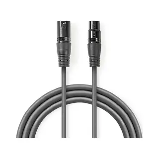 Nedis COTH15010GY50 audio kabel Xlr (3-pin) Grijs