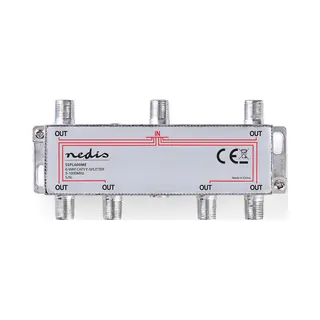 Nedis SSPL600ME Kabelsplitter/Kombiner Silber