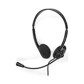 Nedis CHSTU110BK Kopfhörer/Headset Verdrahtet Kopfband Auto/Home Office Usb Typ-A Schwarz