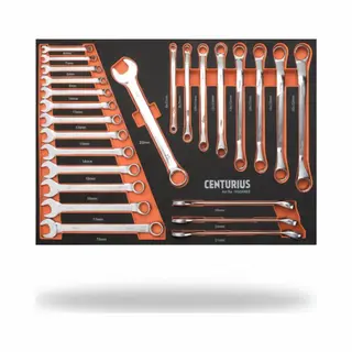 Sleutelset - 26-delig - In Softmodule - Stevige Opbergoplossing | Centurius