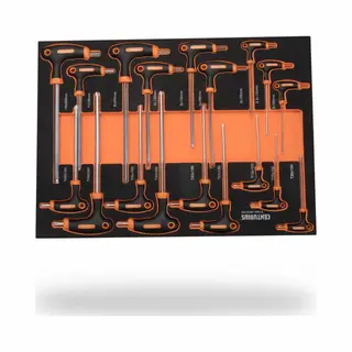 Inbussleutelset - Torx Sleutelset Met T-greep – 18-delig – In Softmodule | Centurius