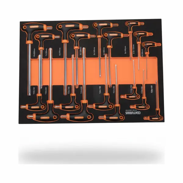 Inbussleutelset - Torx Sleutelset Met T-greep – 18-delig – In Softmodule | Centurius thumbnail