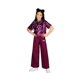 K3 Verkleedkleding - Glitteroutfit Roze 9/11 Jaar - Maat 152