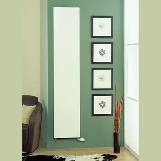 Belrad® Vertikal Design Heizkörper 2000 X 500 - Flachheizkörper Mit Mittelanschluss Typ22 - Wandheizkörper Mit 1886W Weiß - Designheizkörper