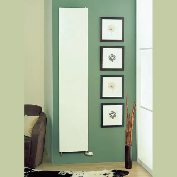 Belrad® Vertikal Design Heizkörper 2000 X 500 - Flachheizkörper Mit Mittelanschluss Typ22 - Wandheizkörper Mit 1886W Weiß - Designheizkörper thumbnail