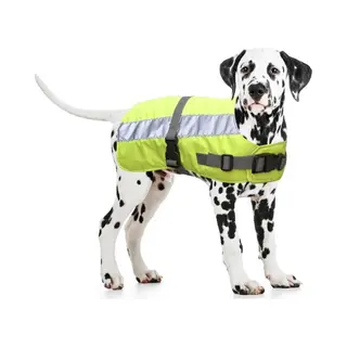 Duvo+ Flectalon Hi Vis Dog Jacket - Reflecterende Hondenvest - Ruglengte 35cm - Geel