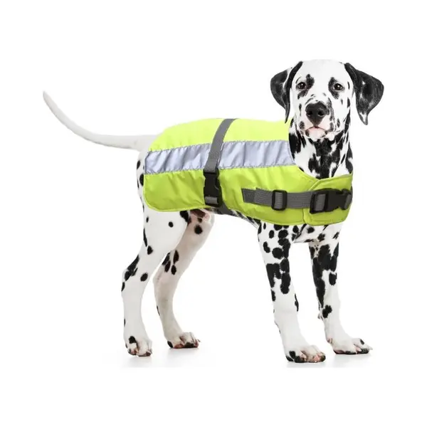 Duvo+ Flectalon Hi Vis Dog Jacket - Reflecterende Hondenvest - Ruglengte 35cm - Geel thumbnail